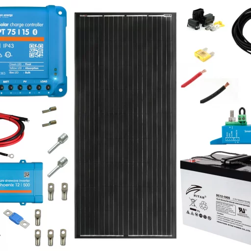 Solcelle-lading - kit for robotgressklippere