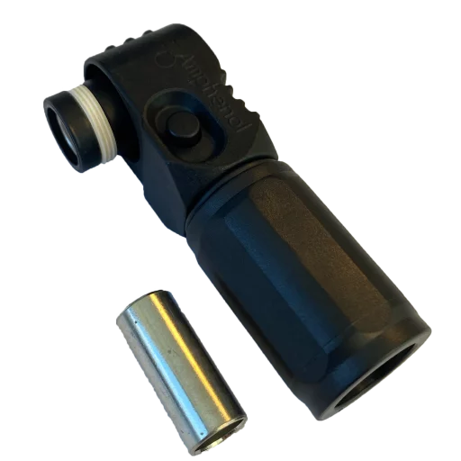 Amphenol kobling 8,0mm negativ (sort)