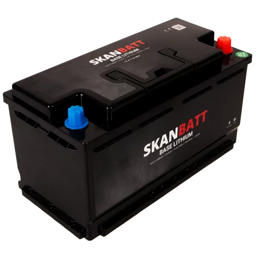 SKANBATT Base Lithium - 12V 100Ah 100A BMS - 355x175x190mm - Bluetooth - Heat - 3 Års garanti - Bobil