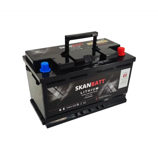 SKANBATT Lithium Start- og forbruksbatteri 12V 60Ah 900CA - Bluetooth