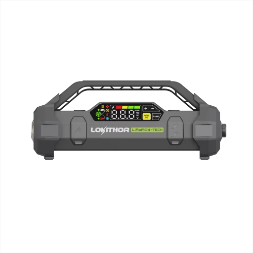 LOKITHOR Lithium Startbooster 12V 3000A med 150 PSI Luftkompressor