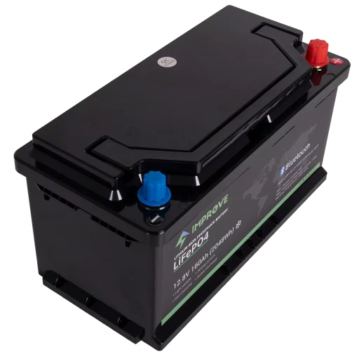 IMPROVE Lithium Batteri 12V 160Ah (LiFePO4) BMS 150A - BOBIL - HEAT - Bluetooth