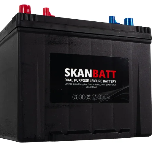 SKANBATT Dual Purpose 12V 80AH 730CA (260x174x225mm) +L