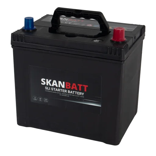 SKANBATT SLI Startbatteri 12V 68AH 550CCA (232x173x225mm) +R