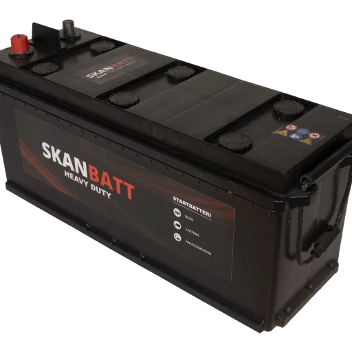 SKANBATT Startbatteri 12V 135AH 760CCA (514x175x210/226mm) +høyre
