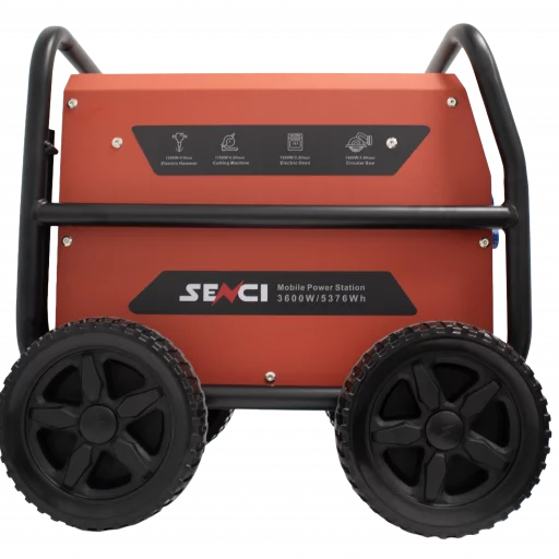 SENCI Lithium LPS 5376Wh Power Station med 3600W (7200W) sinus inverter - HD Utebruk