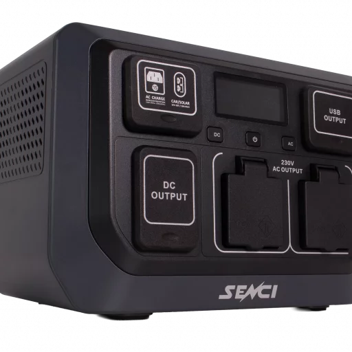 SENCI Lithium LPS 512Wh Power Station med 600W (1200W) sinus inverter