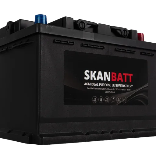 SKANBATT AGM Dual Purpose 12V 70AH 720CCA/850CA (278x175x190mm) +H