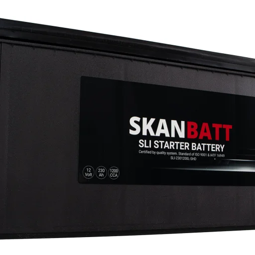 SKANBATT SLI SHD Startbatteri 12V 230AH 1200CCA (518x276x218mm) +L
