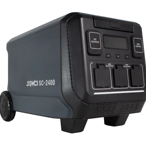 SENCI Lithium LPS 2150Wh Power Station med 2400W (4800W) sinus inverter