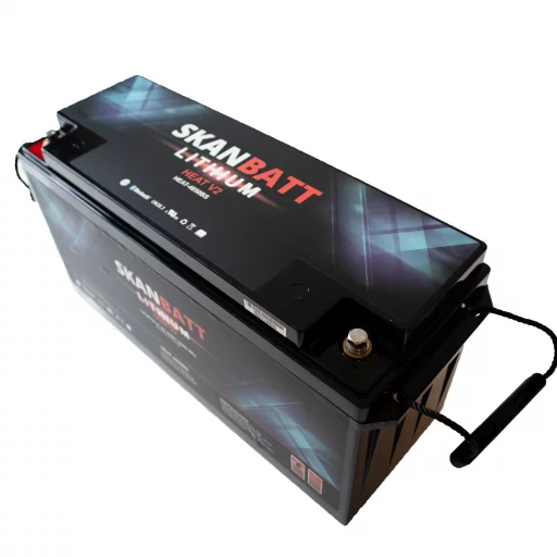 SKANBATT V2 Lithium Batteri 51,2V 50Ah 50A BMS - HEAT - Bluetooth (483x170x240mm)