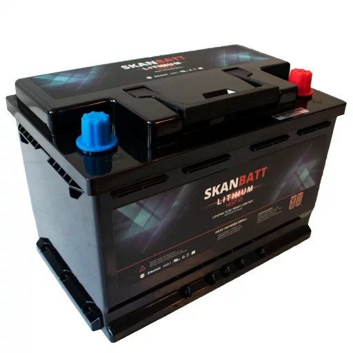 SKANBATT V2 Lithium HEAT Batteri 12V 100Ah 100A BMS - SMALL (279x176x190mm)
