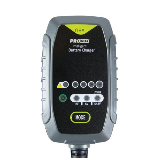 PROUSER Elektronisk Batterilader 6V/12V 0,8A