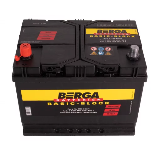 BERGA Basic Block 12V 68AH 550CCA (261/175/220mm)