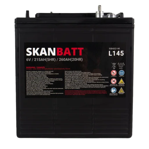 SKANBATT L145 Deep Cycle Batteri 6V 260Ah (264x181x276mm)