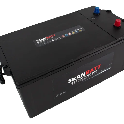 SKANBATT SLI SHD Startbatteri 12V 230AH 1200CCA (518x276x218mm) +L