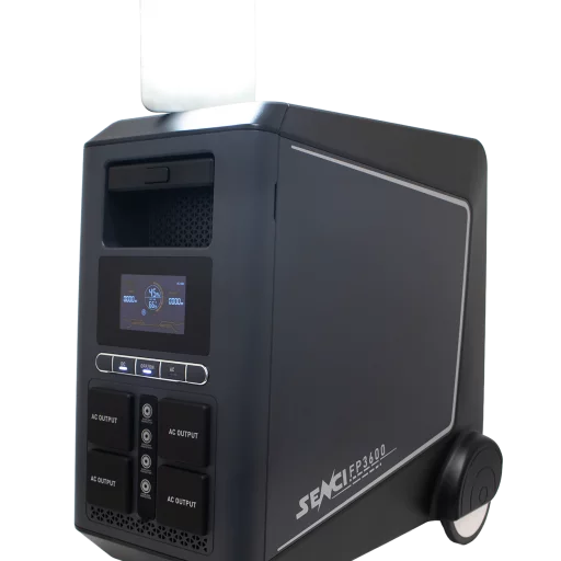 SENCI Lithium LPS 3840Wh Power Station med 3600W (7200W) sinus inverter