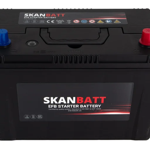 SKANBATT EFB Startbatteri 12V 95AH 820CCA (304x172x225mm) +R