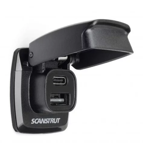 Scanstrut Dual USB-C og USB-A Kontakt Sprutsikker