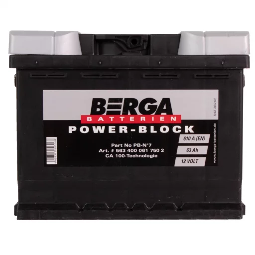 BERGA Power Block 12V 63AH 610CCA (242/175/190mm)