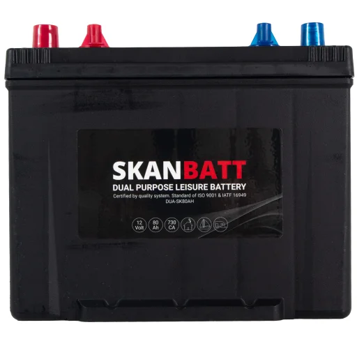 SKANBATT Dual Purpose 12V 80AH 730CA (260x174x225mm) +L