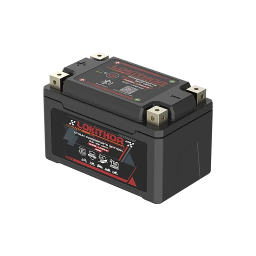 LOKITHOR Lithium MC Batteri 12V 5Ah - 149x87x93mm - Bluetooth - Heat