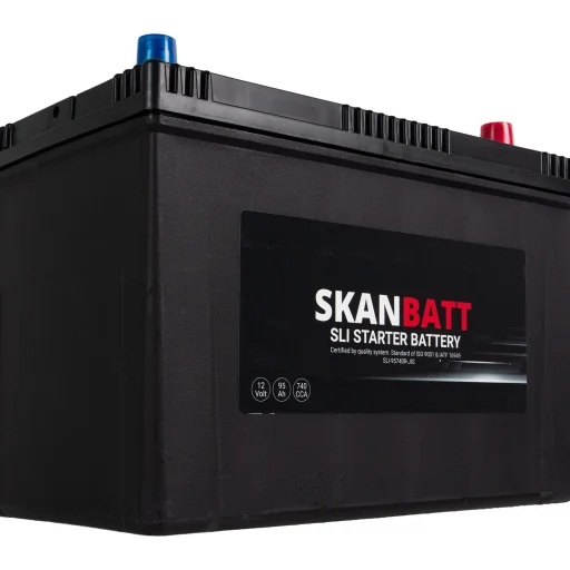 SKANBATT SLI Startbatteri 12V 95AH 740CCA (304x172x225mm) +R
