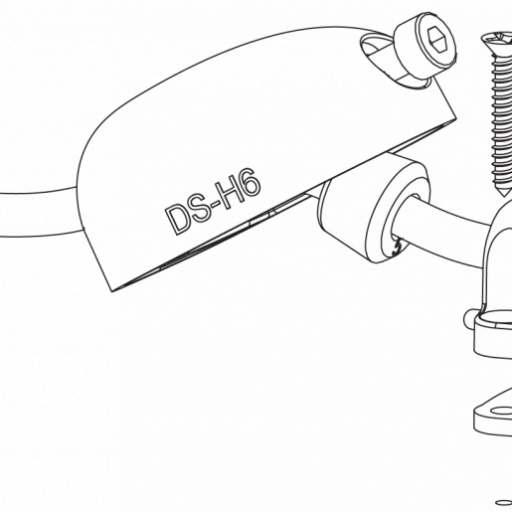 Scanstrut DS-H6 GRÅ kabelgjennomføring 2-6mm