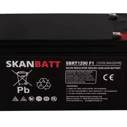 RITAR AGM Batteri 12V 9AH (151x65x94mm) F1