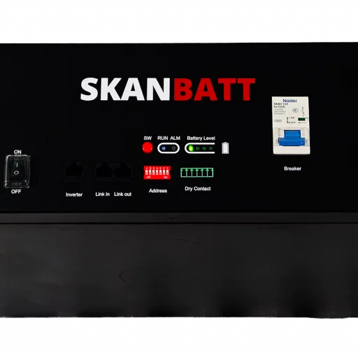 SKANBATT Premium Lithium 3U Rackbatteri 51,2V 100Ah - 5,12kWh - LiFePO4 - HEAT - OTA