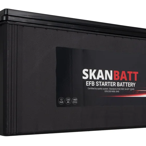 SKANBATT EFB SHD Startbatteri 12V 230AH 1400CCA (518x276x218mm) +L