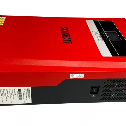 SKANBATT Pro Hybrid inverter 24V 3000W (6000W) MPPT 80A (VEIL kr. 9995.-)