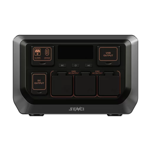 SENCI Lithium LPS 1152Wh Power Station med 1200W (2400W) sinus inverter
