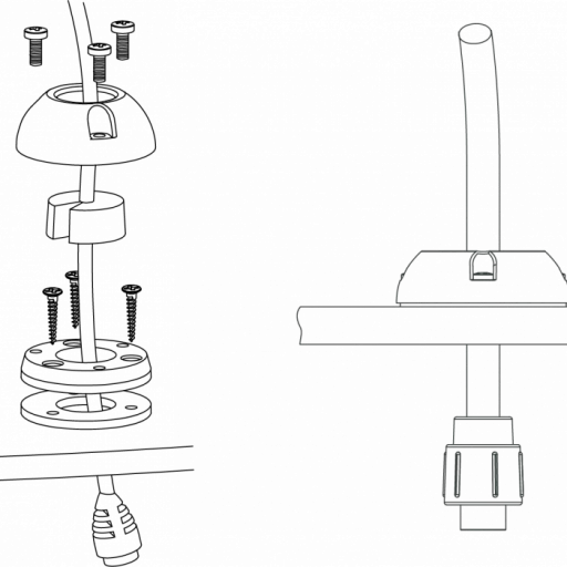 Scanstrut DS40-P GRÅ kabelgjennomføring 12-15mm