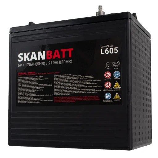 SKANBATT L605 Deep Cycle Batteri 6V 210Ah (264x181x276mm)