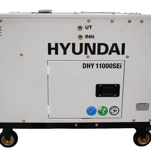 HYUNDAI DHY11000SEi Diesel Inverter Strømaggregat 8000W - Elektrisk start - Forvarming - ATS