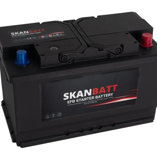 SKANBATT EFB Startbatteri 12V 80Ah 730CCA (315x175x190mm) +R
