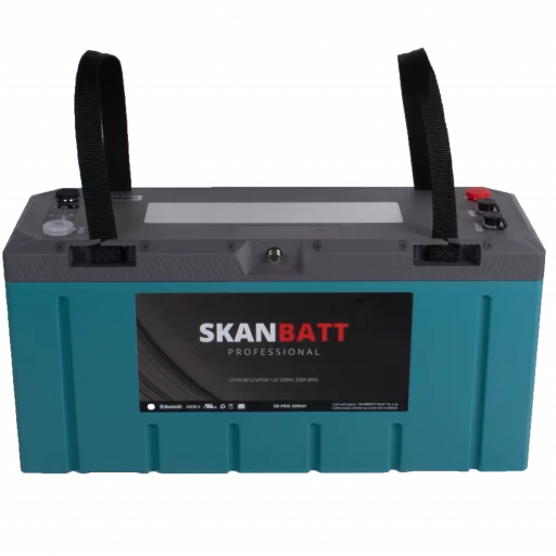 SKANBATT Lithium HEAT - IP67 - 12V 200Ah 200A BMS - HEAT - BT