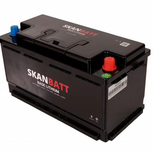 SKANBATT Base Lithium - 12V 150Ah 150A BMS - 355x175x188mm - Bluetooth - Heat - 3 Års garanti - Bobil