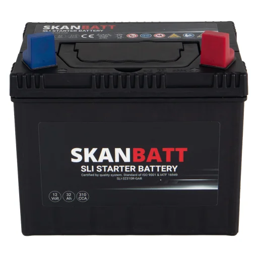 SKANBATT Garden 12V 32AH 310CCA (197x129x185mm) +R - Plenklipper