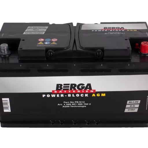 BERGA Power Block AGM 12V 95AH 850CCA (353/175/190mm)