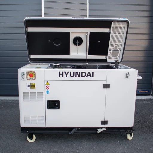 HYUNDAI DHY12000XSEm Strømaggregat 10000W 1-FAS 230V - Elektrisk start - Diesel - Forvarming - ATS - Vannkjølt