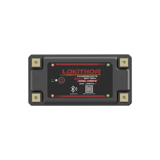 LOKITHOR Lithium MC Batteri 12V 8Ah - 175x87x130mm - Bluetooth - Heat