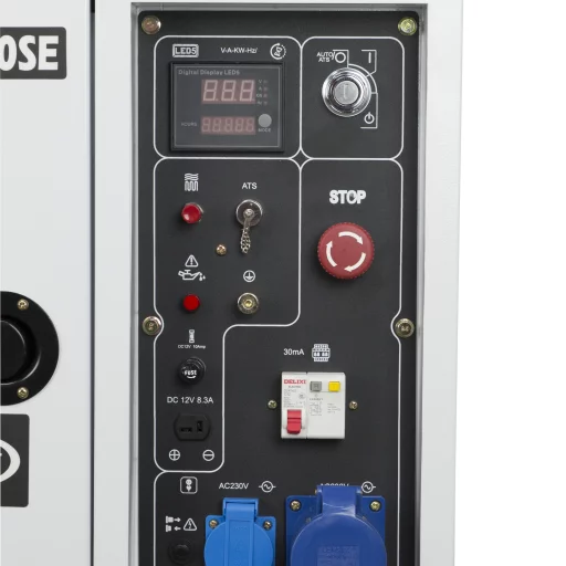 HYUNDAI DHY8600SE Strømaggregat 6300W - Elektrisk start - Diesel - Forvarming