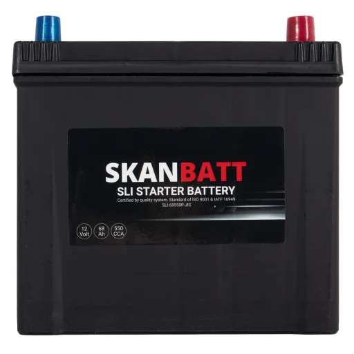 SKANBATT SLI Startbatteri 12V 68AH 550CCA (232x173x225mm) +R