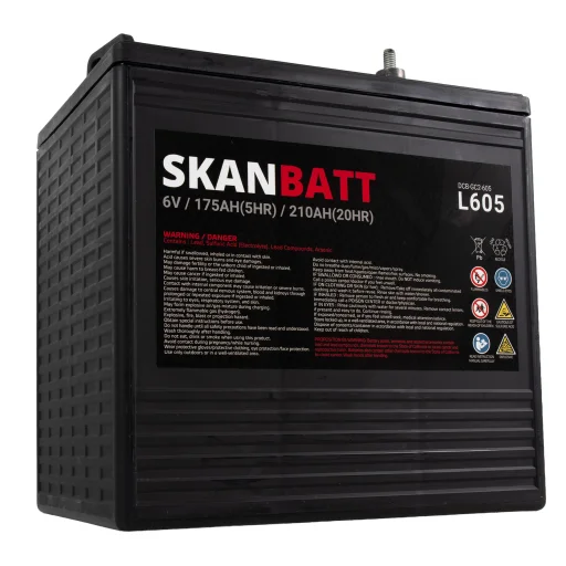 SKANBATT L605 Deep Cycle Batteri 6V 210Ah (264x181x276mm)