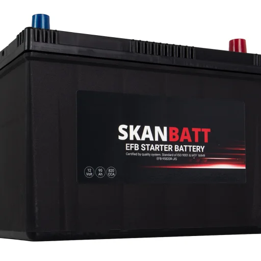 SKANBATT EFB Startbatteri 12V 95AH 820CCA (304x172x225mm) +R