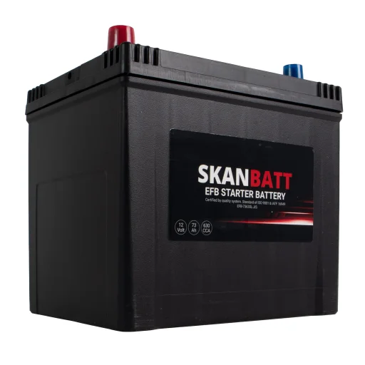 SKANBATT EFB Startbatteri 12V 73AH 630CCA (232x173x225mm) +L