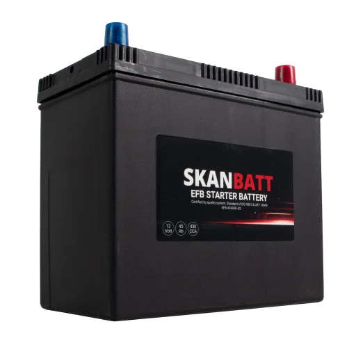 SKANBATT EFB Startbatteri 12V 45AH 430CCA (238x129x223mm) +R