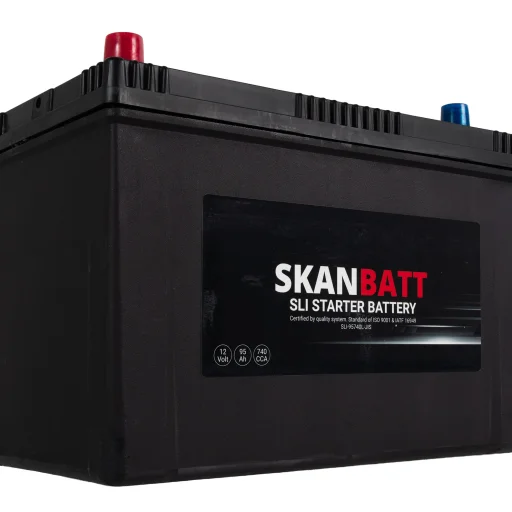 SKANBATT SLI Startbatteri 12V 95AH 740CCA (304x172x225mm) +L